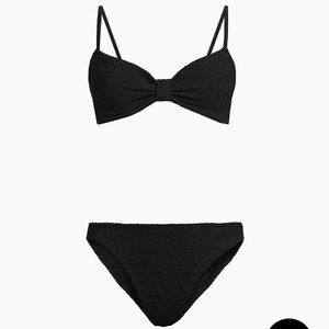 NWT Hunza G Alicia bikini set in black